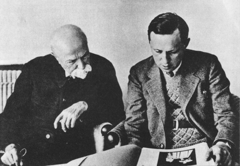 T. G. Masaryk a Karel Čapek. 